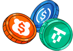 BUSD USDT USDC tokens